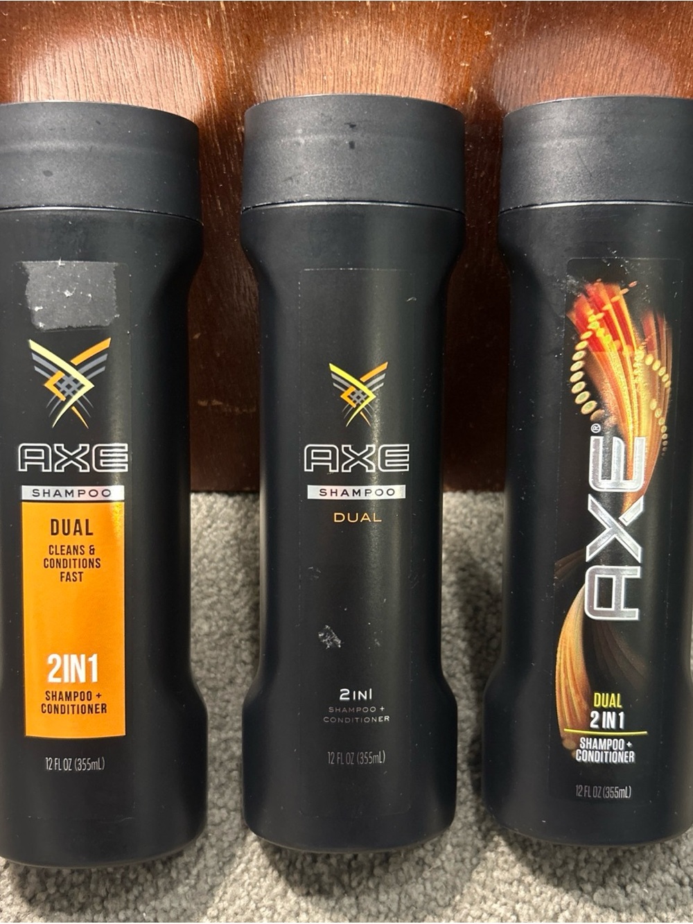 X3 AXE Dual 2 In 1 Shampoo + Conditioner, Touchably Soft Manageable Hair, 12oz